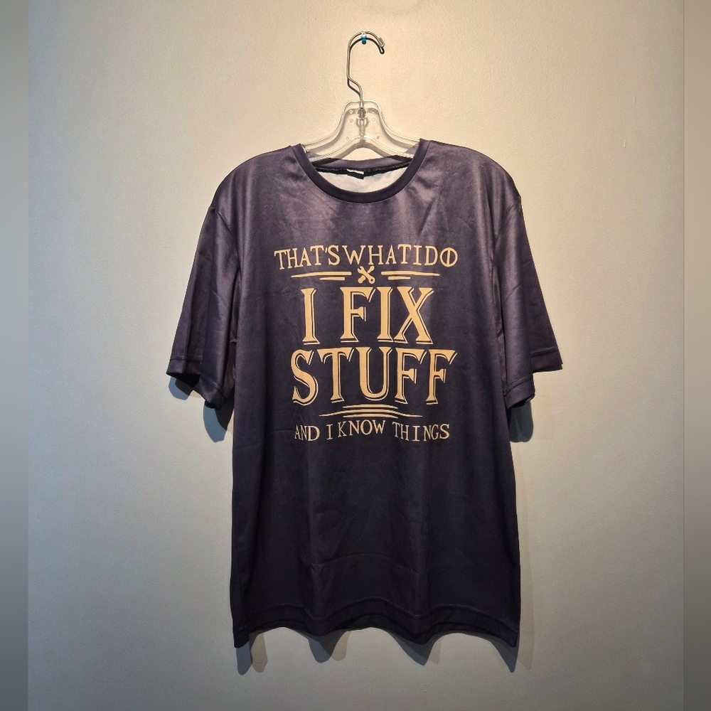 Vintage Graphic I Fix Stuff T-Shirt | Size Large